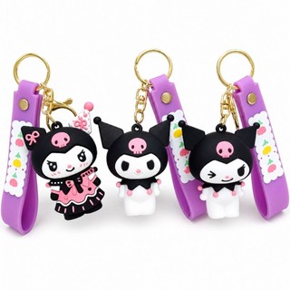 Chaveiro Kuromi Hello Kitty 3D Anime Kawaii Para Bolsa Mochila
