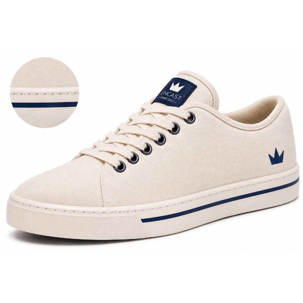 Tênis ENCAST Masculino Casual Leve e Confortável em Lona Premium para Dia a Dia