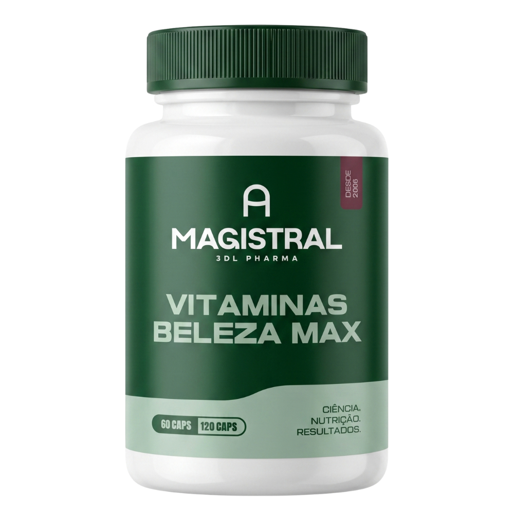 Vitaminas Para Cabelo Unhas e Pele Concentrada Beleza MAX Com Laudo Original A Magistral