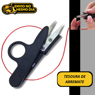 Tesoura Tecelao de Arremate Pic para Costura Profissional Artesanato Corte de Linha Fio Bordado