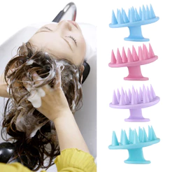 ANA1108 Macio para Escova Massageadora Silicone Para Couro Cabeludo Lavagem Capilar