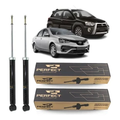 Par Amortecedor Traseiro Perfect Etios 1.3 / 1.5 2012 2013 2014 2015 2016 2017 2018 2019 2020 2021