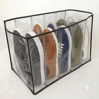 Kit 4 Sapateiras Colmeia Vertical PVC Reforçado Organizadora 5 Nichos para Sapatos e Tênis