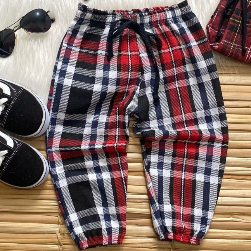 CALÇA  Xadrez Infantil Flanelada Junina/Julina /Agostina.