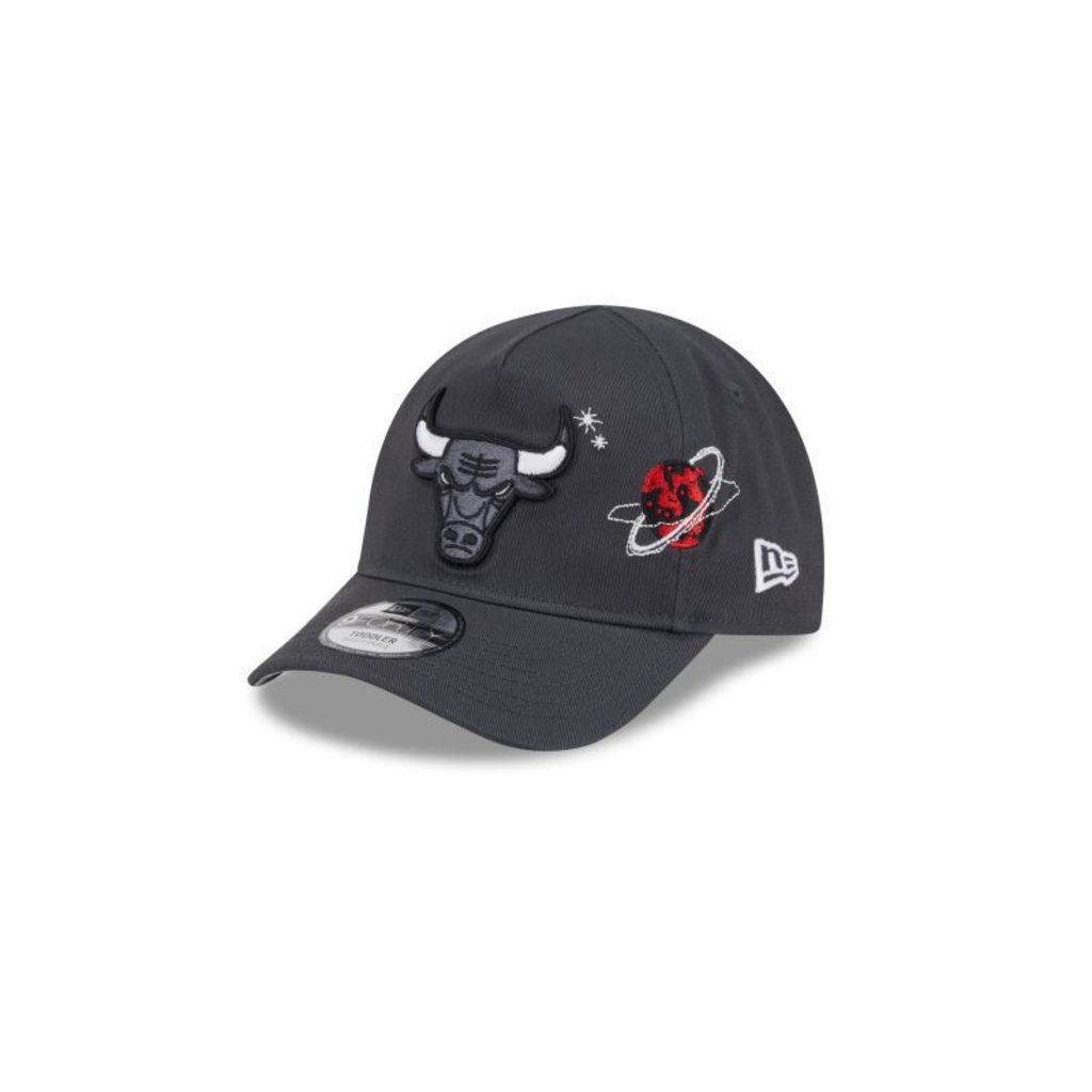 BONÉ NEW ERA INFANTIL 9FORTY A-FRAME CHICAGO BULLS NBA CINZA — AJUSTÁVEL | ORIGINAL