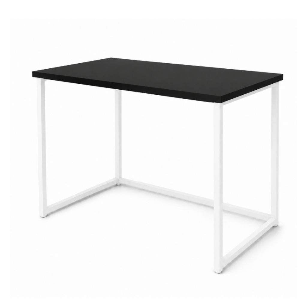 Escrivaninha Dobravel Mesa Mesinha Dobravel Estrutura Aço Tampo MDF Escritorio Multiuso Notebook Quarto Apartamento