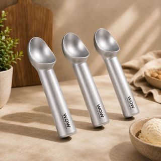 Kit 3 Colher De Sorvete Bola Em Aço Inox Profissional