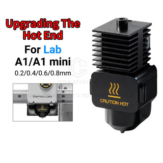 Kit Hotend Para Bambu Lab A1 Mini Bocal De Montagem Hot End 3D Peças De Impressora 0.2/0.4/0.6mm
