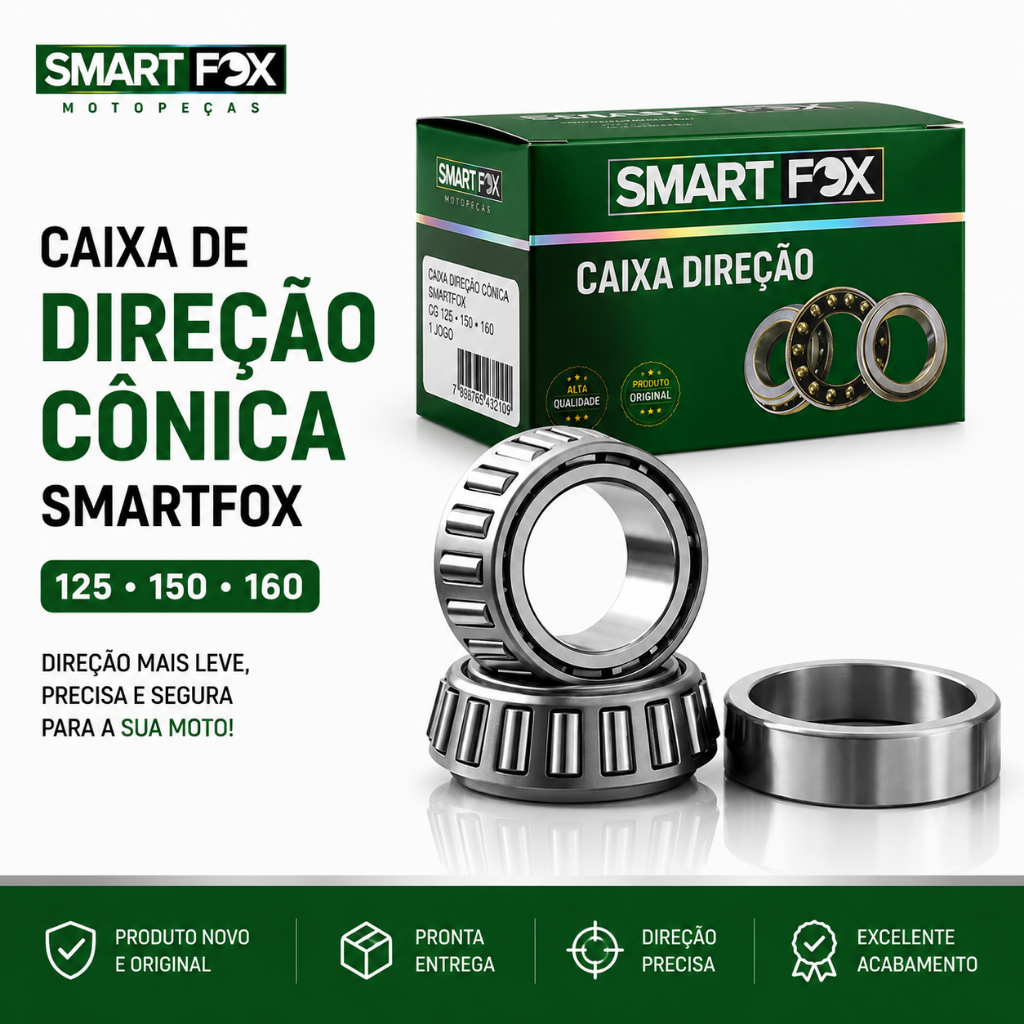 Caixa De Direção Cônica Smartfox CG 125 150 160 Titan Fan Cargo Start TODOS OS ANOS