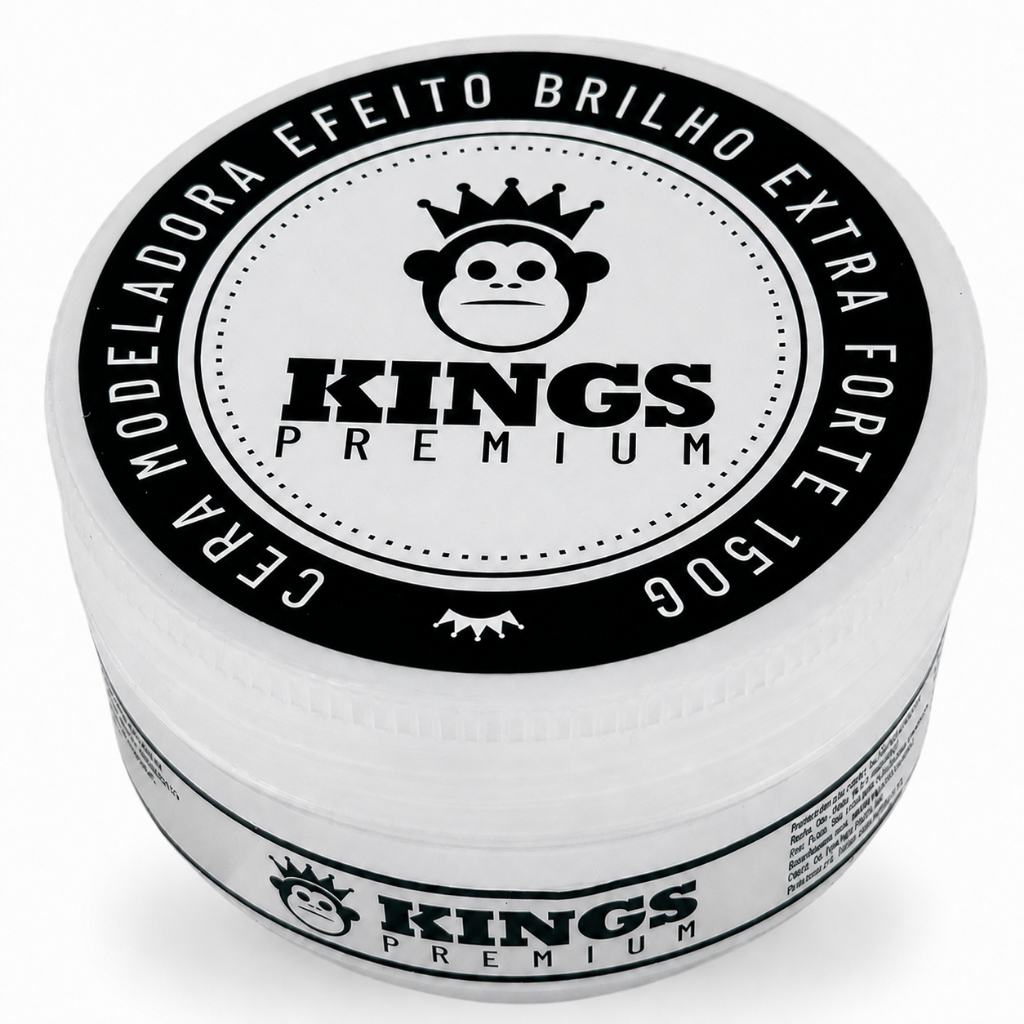 Pomada Cera Modeladora Kings – Fixação, Estilo e Acabamento Profissional