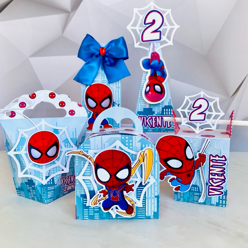 Kit Festa 50 Peças Homem Aranha Baby• Lembrancinhas Personalizadas Homem Aranha Baby • Mimo Homem Aranha• Festa Infantil
