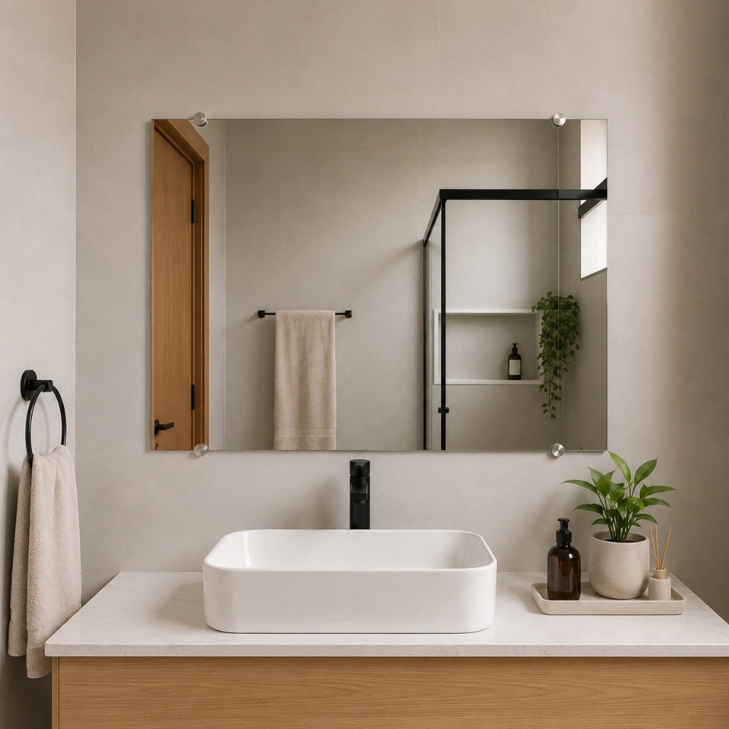 Espelho Grande Corpo Inteiro Lapidado Para Parede Para Quarto/Sala/Banheiro - Medidas