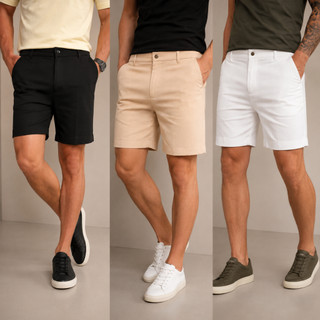 Bermuda Masculina Short Alfaiataria Masculino Esporte Fino Social Old Money Mauricinho Slim Premium