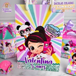 Sacolinha P Luluca/Lembrancinhas personalizada Luluca/ Lembrancinha de festa Luluca/ Aniversário Luluca