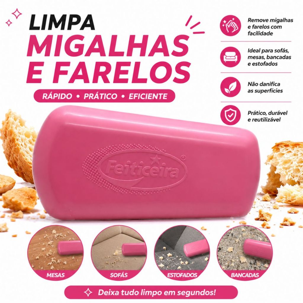 Papa Migalhas e Farelos Feiticeira Rosa mini