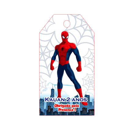 Kit tags Personalizadas para Lembrancinhas I Homem Aranha I festa infanti