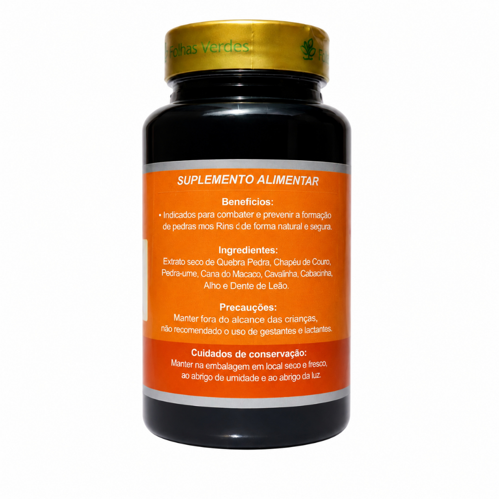 Dissolve Pedra 500mg〡Pedra Rins 〡Suporte Renal - Folhas Verdes — imagem 2 de 2
