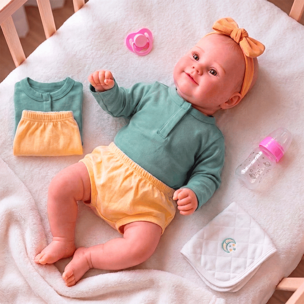 Bebê Boneca Reborn Realista Fofinha Corpinho Siliconado Pode Dar Banho