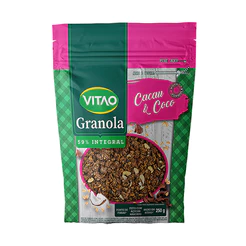 Granola Cacau e Coco Integral Vitao 250 g - Vegano