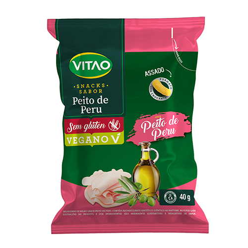 Snack Peito De Peru Sem Glúten Vitao 40G
