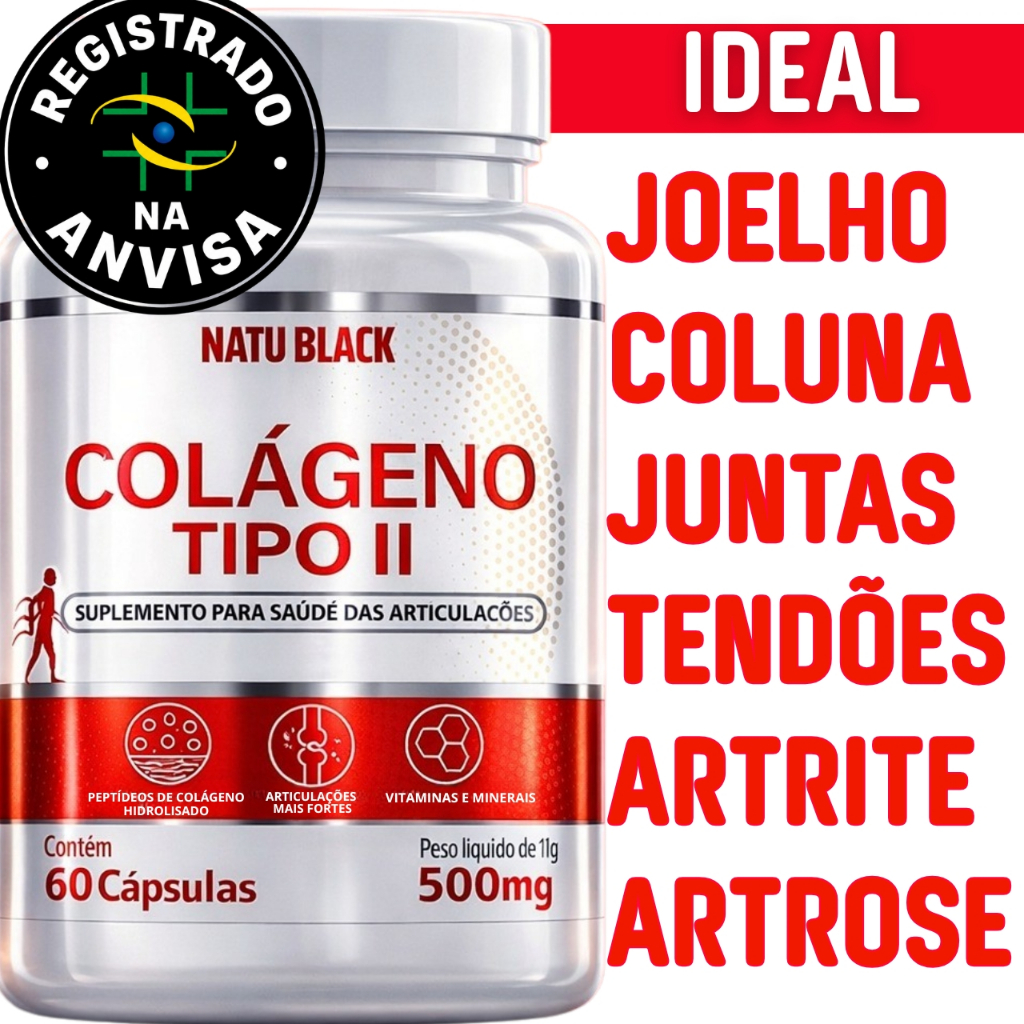Colágeno Tipo 2 Puro Não Hidrolisado