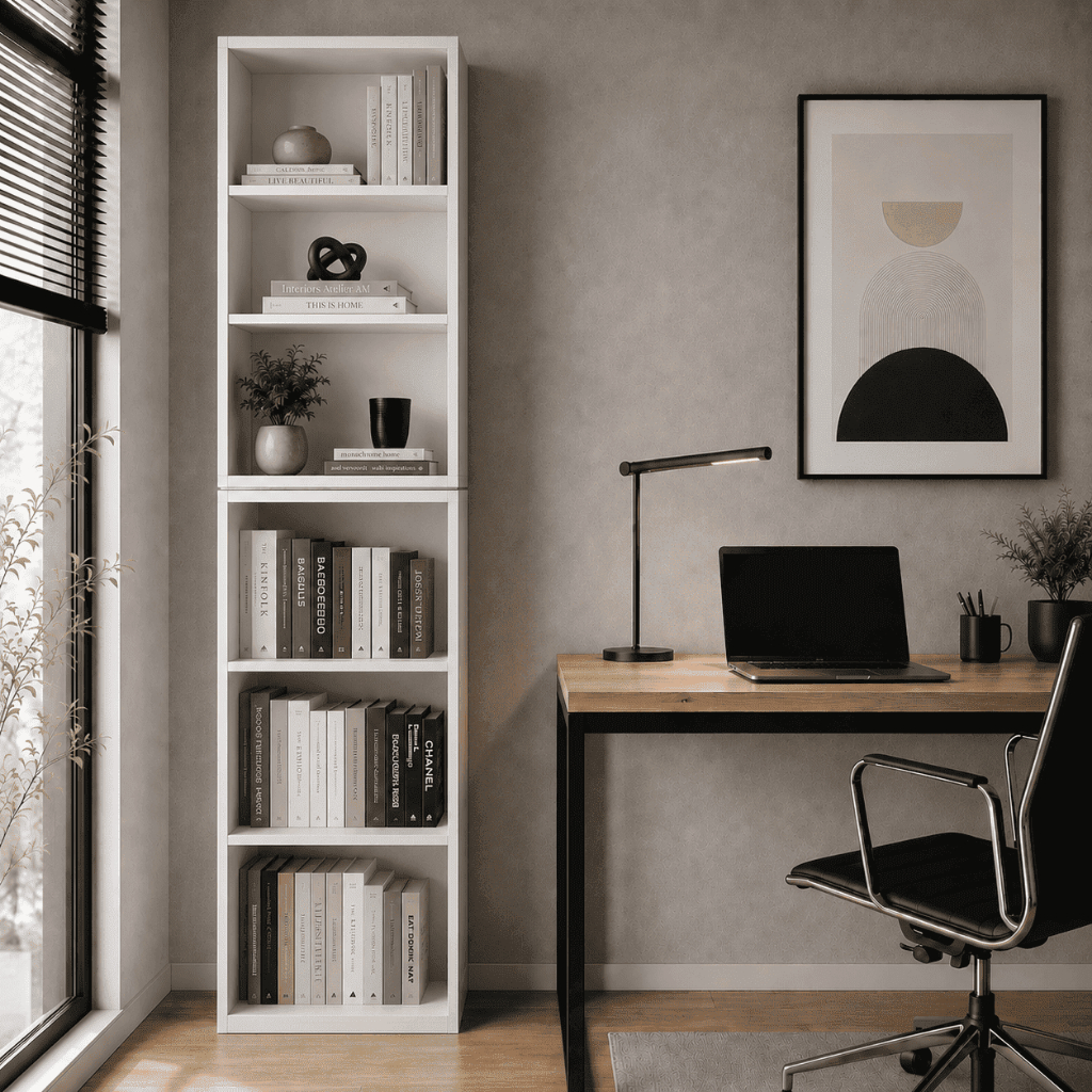 Armário Estante Livreiro Modular Bipartido Multiuso