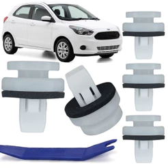 Kit 5 Grampo Presilha Fixação Suporte Da Lanterna Farol Para Ford Ka 2013/2020 Todos