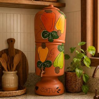 Filtro de Cerâmica personalizado com vela Completo. Decoração Casa Cozinha