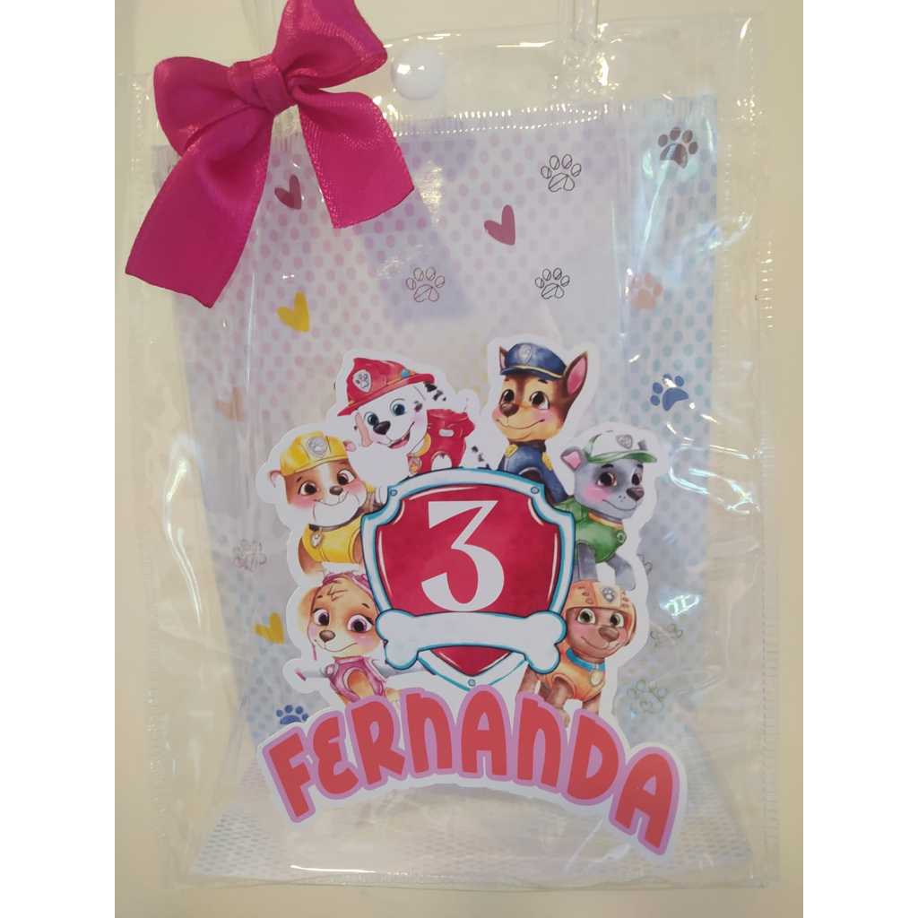 Fundo Decoração interna para sacolinha transparente PVC Personalizado | Lembrancinha Aniversário - Qualquer tema - envio