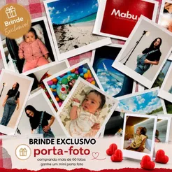 Mini Foto - Kit até 80 fotos - Cabe na capinha de Celular - Alta qualidade - Envio FULL