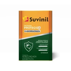 Tinta Acrilica Suvinil Fachada Protegida Emborrachada 18L Externo e Interno Elastica e Impermeável