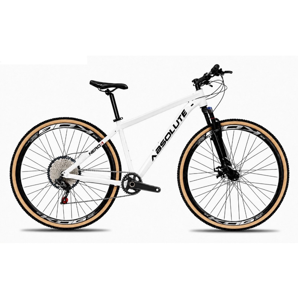 Bicicleta Aro 29 Absolute Nero 6 Alumínio 12v Kit 1x12 Garfo com Trava K7 11/50 Freios Hidráulicos Pedivela Single 34D