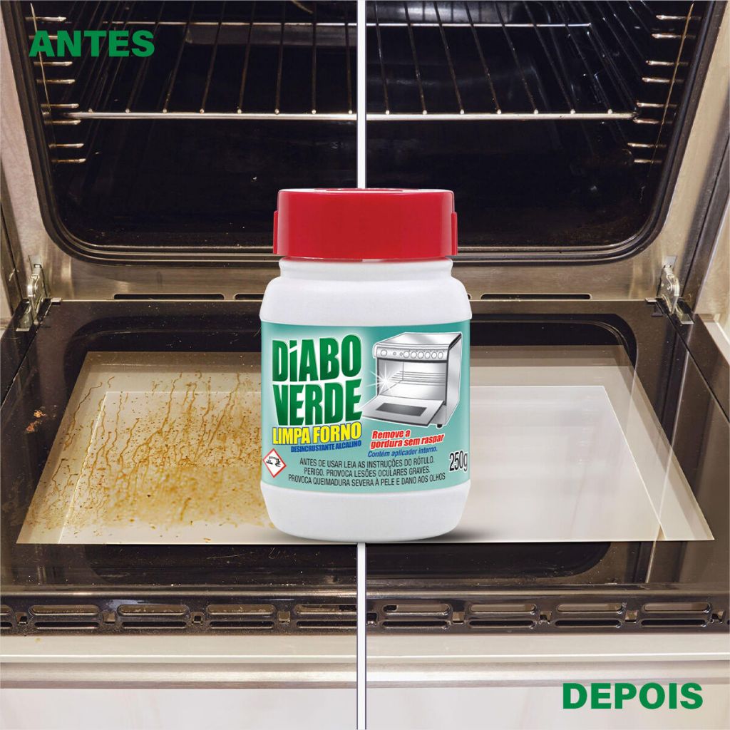 Desengordurante Limpa Forno 250g Limpa Gorduras Fogões Com Aplicador Limpa Fácil Derrete Gordura