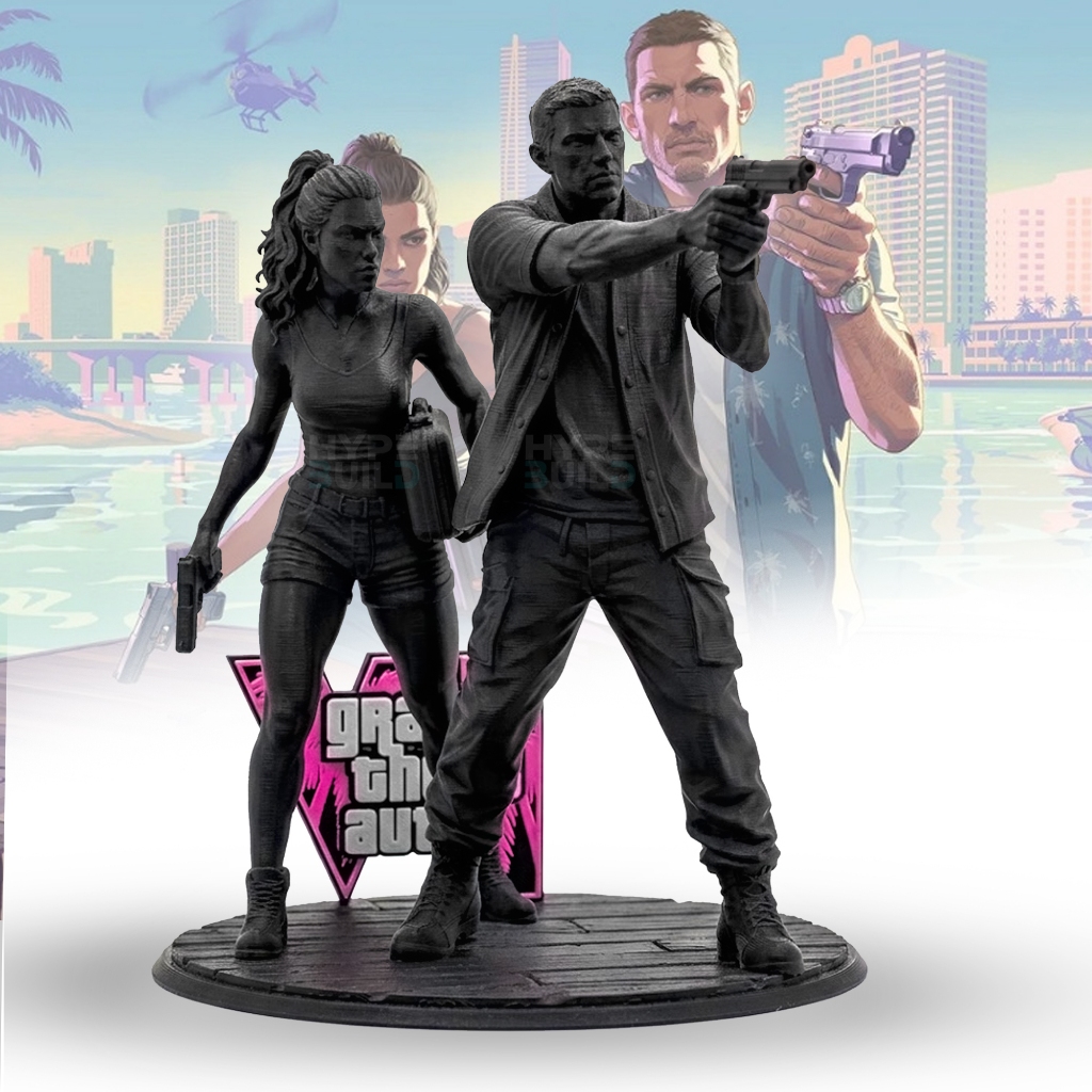 Diorama GTA VI Premium - Vice City Grand Theft Auto VI Colecionável EXCLUSIVO!
