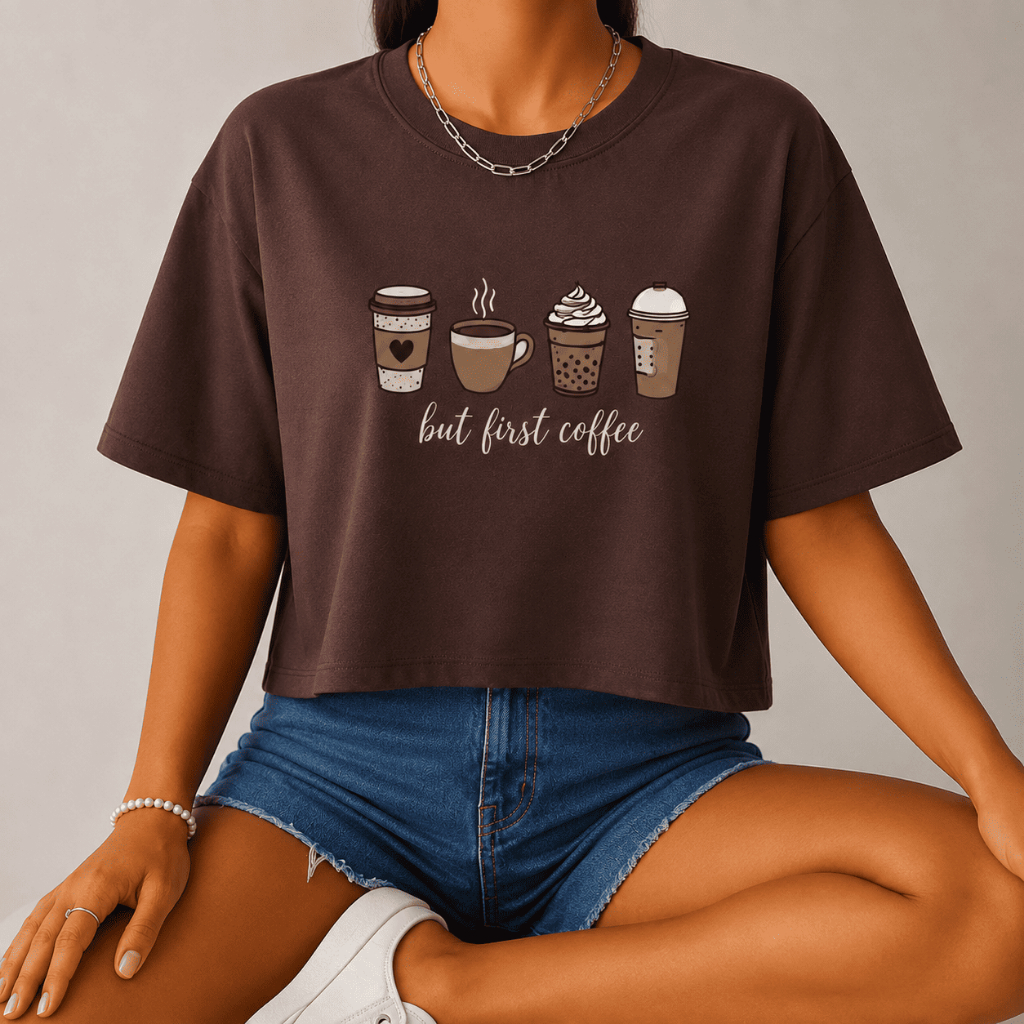 Cropped Feminina Camiseta Algodão Oversized Estampa Shirt Blusa Moda Academia Confortavel Streetwear Basica Feminino
