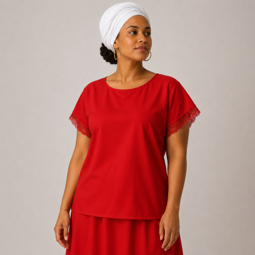 Camizu De Ração Feminina Umbanda E Candomblé Oxford Roupa de Santo