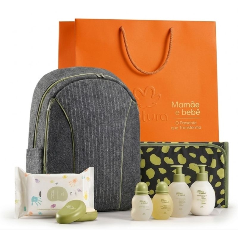 Presente Kit Mochila Papai - Mamãe bebê Completão Exclusivo