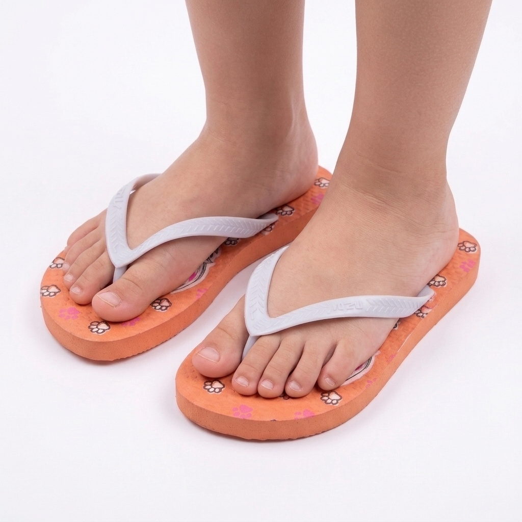 Chinelo Infantil Feminino Estampado Confortável Leve Antiderrapante sandalia de menina