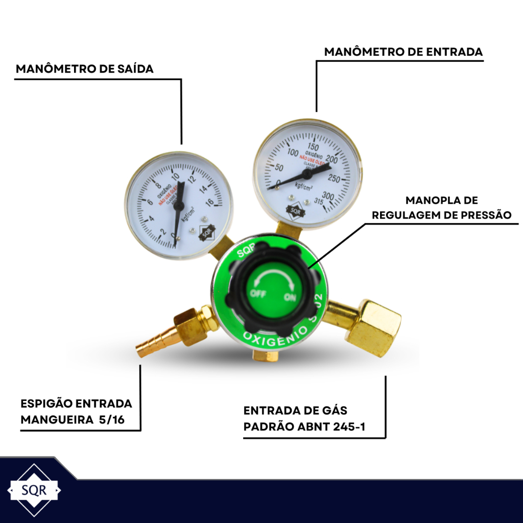 Regulador De Oxigênio + Regulador De Acetileno Para Ppu — imagem 2 de 2