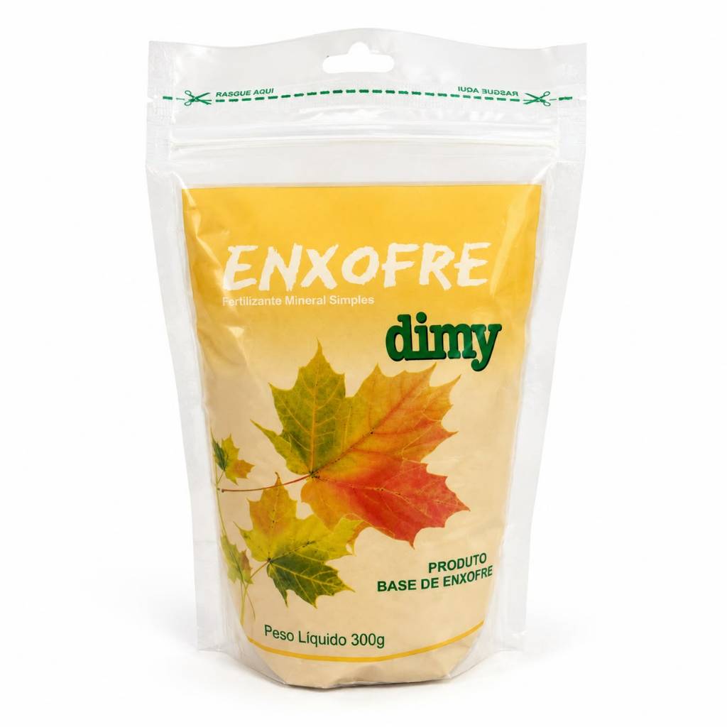 Enxofre DIMY 300g - Ideal para rosas do deserto, frutíferas, plantas em geral - Combate fungos e ácaros