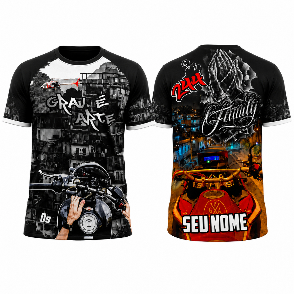 Camisa Grau é Arte Personalizada com Seu Nome