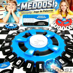 [Versão portuguesa] Usaopoly Medoosi Jogo Tabuleiro De Palavras de Palavras -Quick Interativo Brinquedo Para Pais Filhos