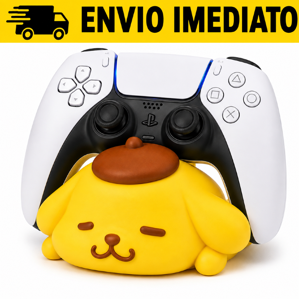Suporte para Controle Pompompurin Sanrio Gamer PS5 PS4 Xbox Switch Kawaii