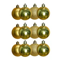 Kit 12 Bolinha De Natal Lisa Enfeite Para Arvore Decoração