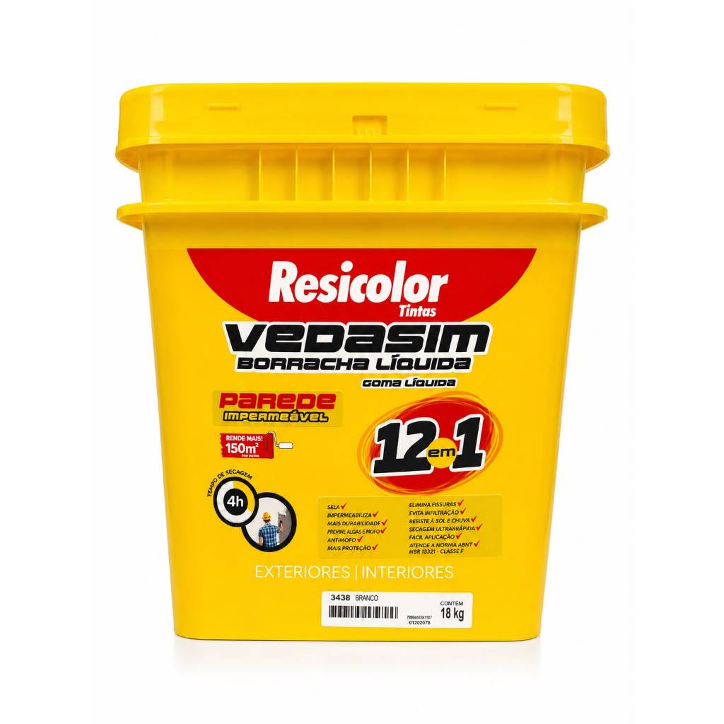 Borracha Líquida Vedasim 12 em 1 18kg | Resicolor