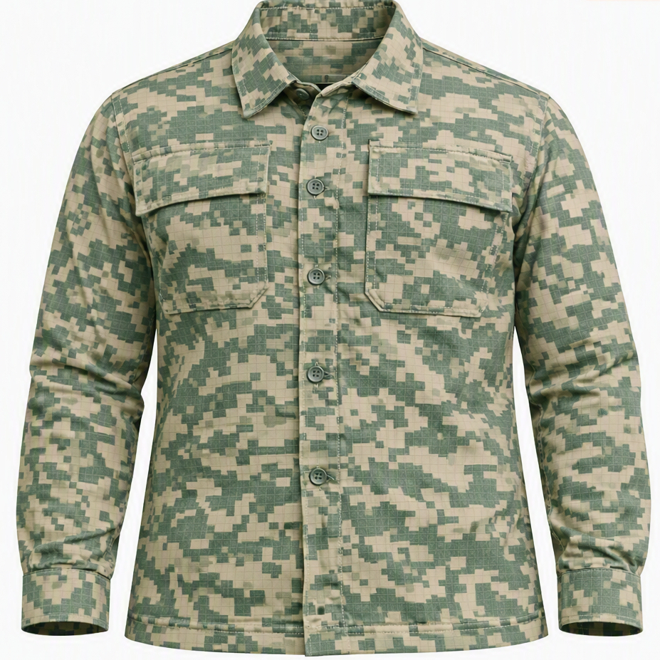 Gandola Camuflada Digital Blusa Tática Tipo Farda USA P ao GG Multiuso Paintball Airsoft