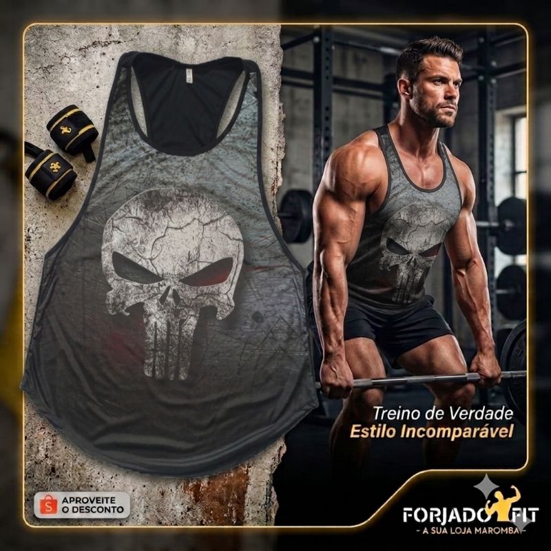 Regata Masculina Cavada Musculação Fitness Esportiva Treino Academia Longline Dry Fit