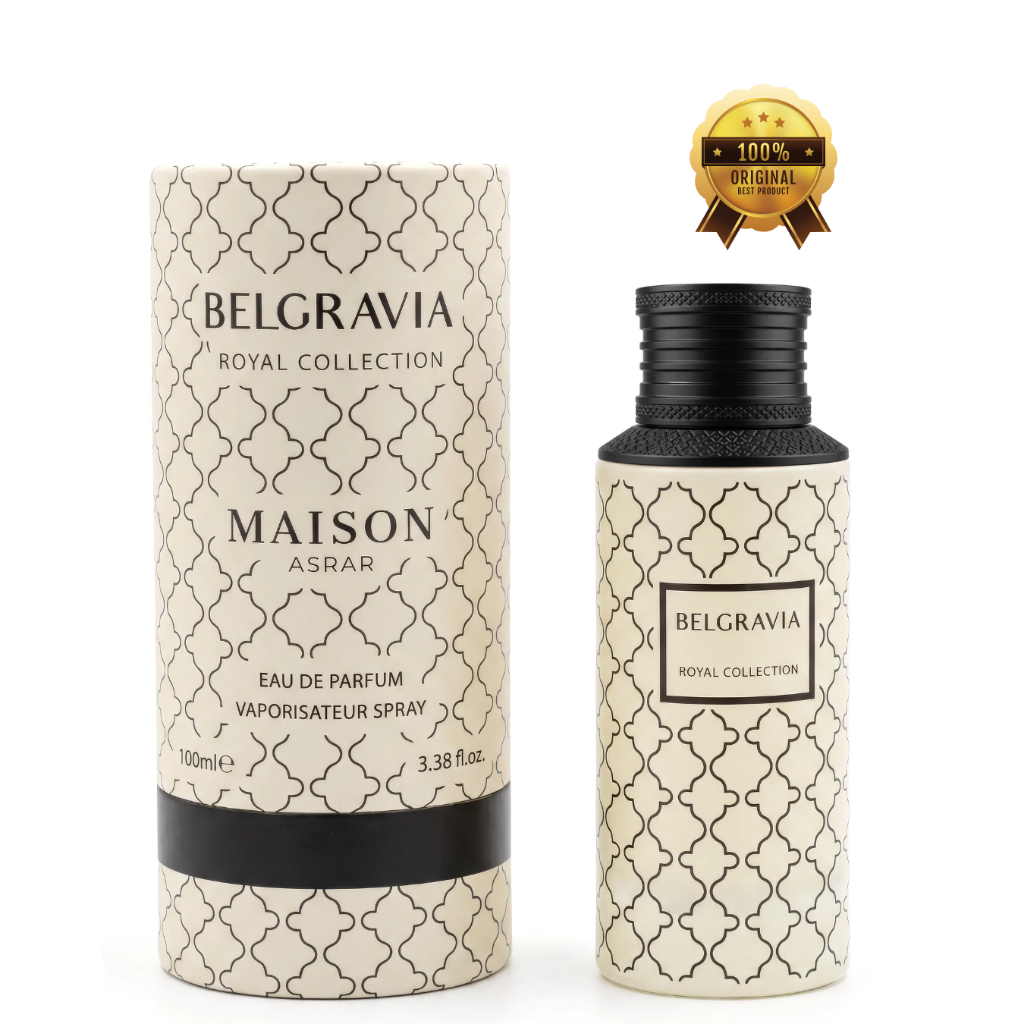 Perfume Belgravia Maison Asrar Eau de Parfum 100ml Original Lacrado Alta Fixação Envio imediato