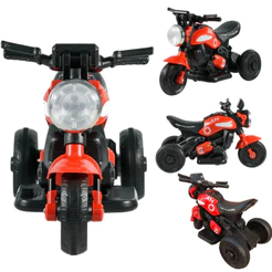 Triciclo Ifantil Motinha 6V Zippy Toys Menino Menina Luzes e Sons Frente e Re Mini Harley