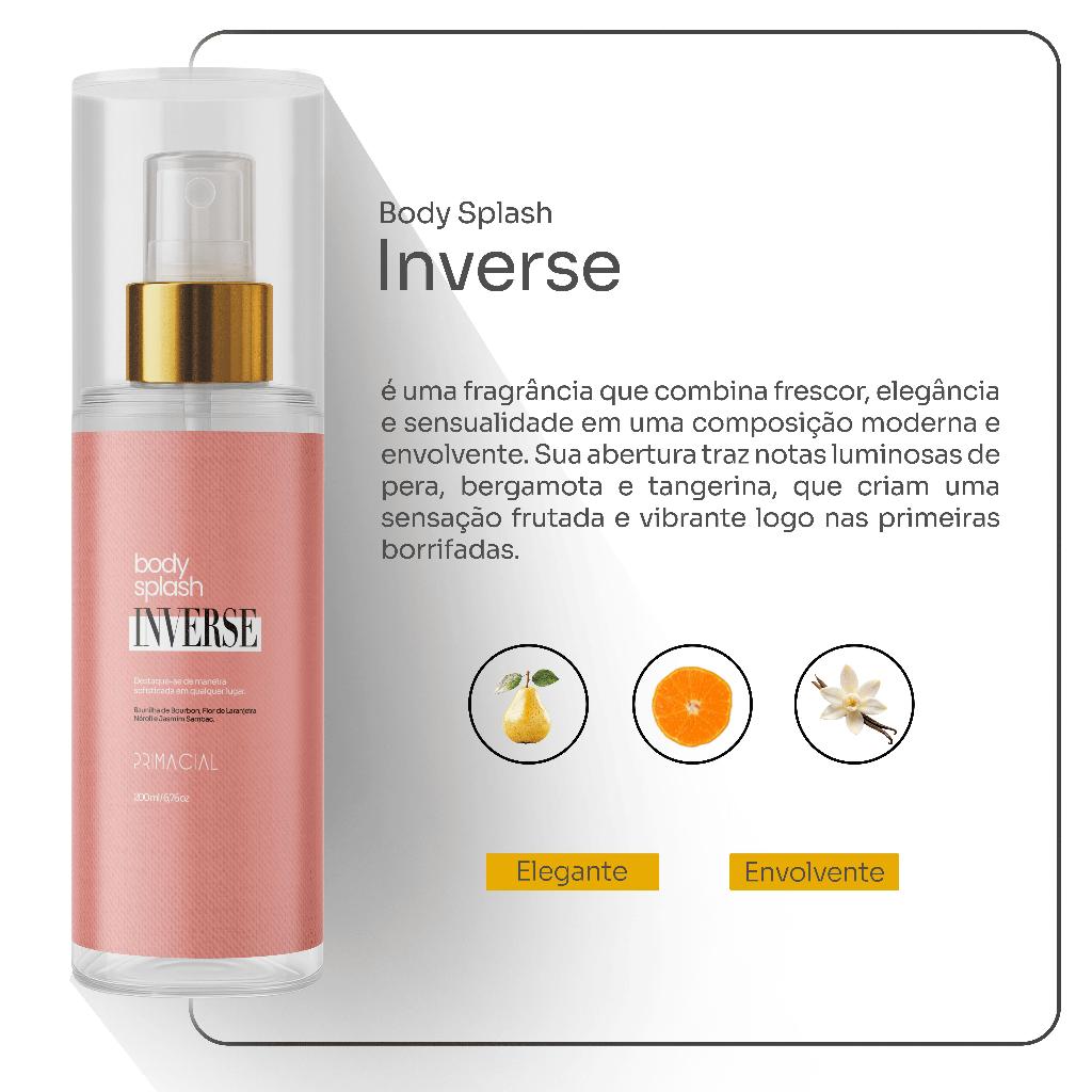 KIT BODY SPLASH FEMININO AURA + INVERSE 200ML BY PRIMACIAL PERFUME DOCE SOFISTICADO — imagem 2 de 2